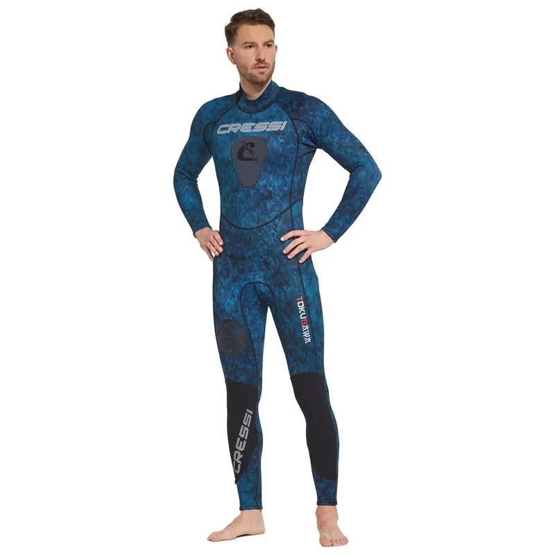 Full Wetsuit Tokugawa Man 3mm Blue-Camo S-2 Cressi LU490002 Saisonangebot