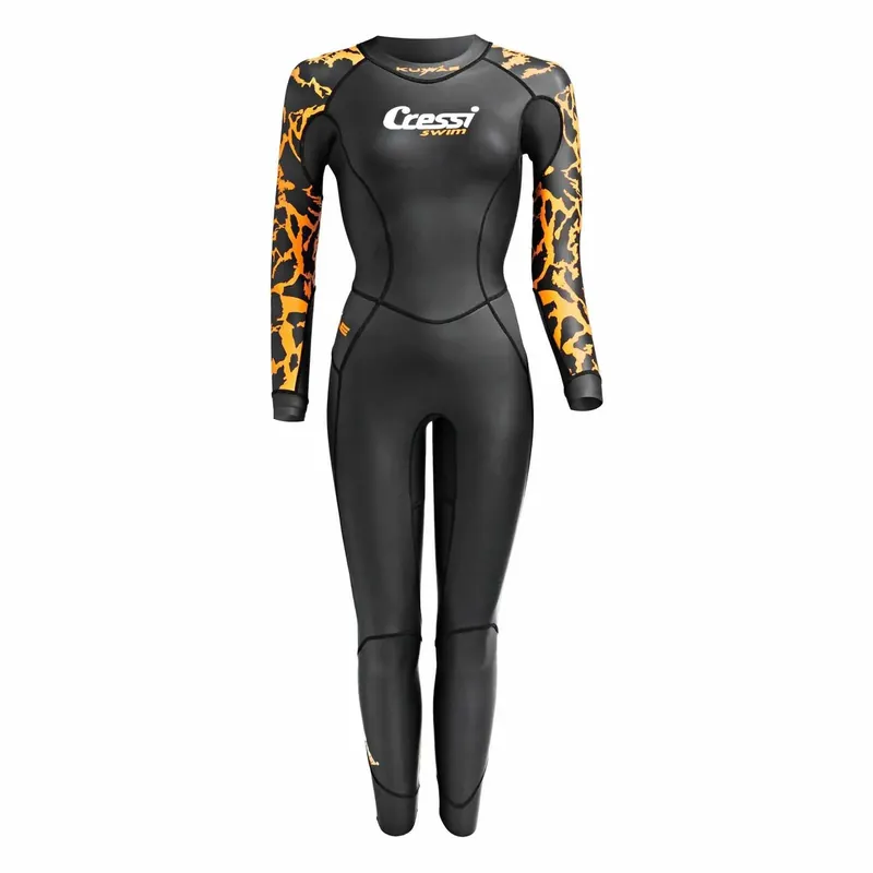 Online Kaufen Wetsuit Kuwae Woman 2mm Black-Orange L-4 Cressi DG002804