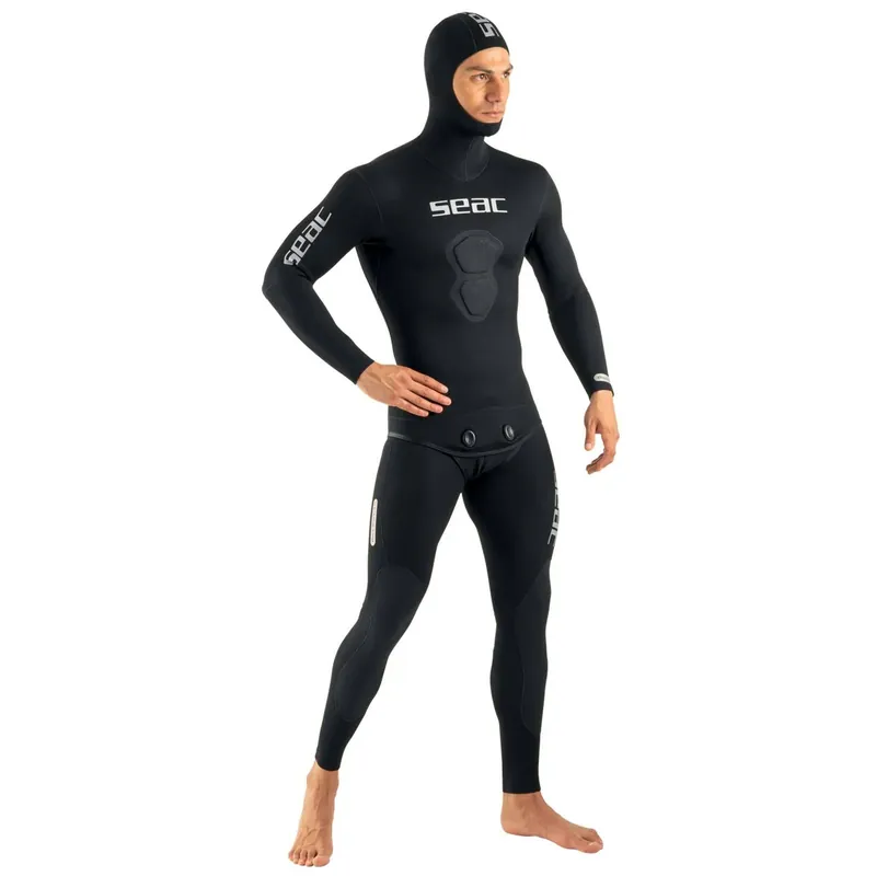Aktuell Wetsuit Black Shark Man 5mm Black L Seac 1-107-L