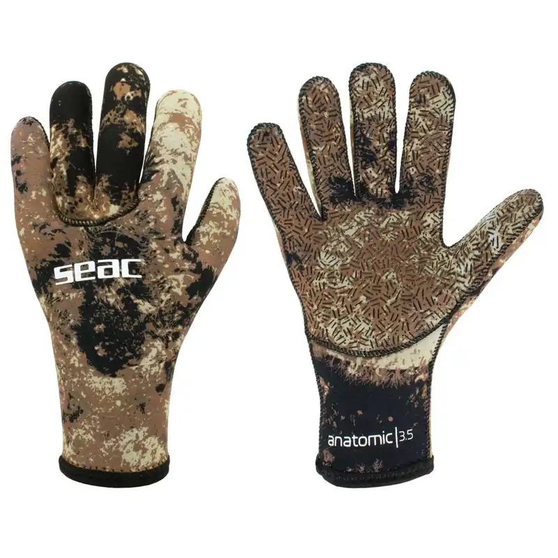 Markenware Gloves Anatomic Camo Brown 3,5mm S Seac 16-3-S
