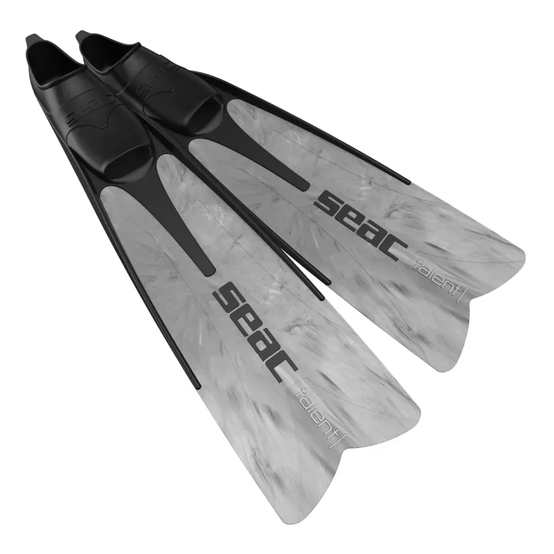 Freediving and Spearfishing Fins Talent Camo-Gey Size 47-48 Seac 71-24CG-47-48 Schneller Versand