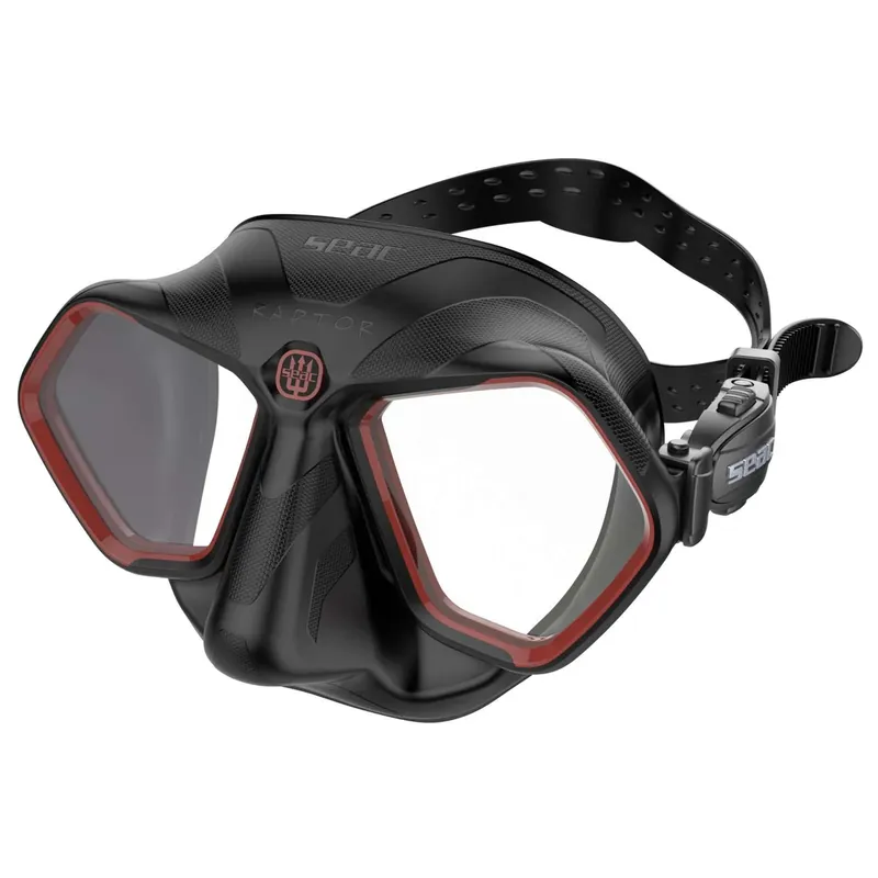 Freediving and Spearfishing Mask Raptor Black-Red Seac 75-68R-SBL Heißes Angebot