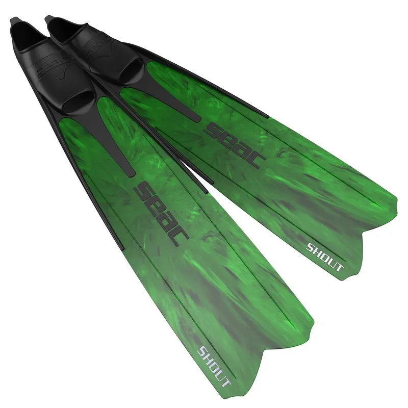 Freediving and Spearfishing Fins Shout S700 Camo-Green 39-40 Seac 71-44CV-39-40 Sonderaktion