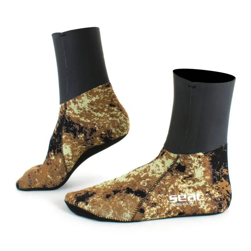 Günstig Socks Seal Skin Camo-Brown 3mm XXL Seac 21-6-XXL