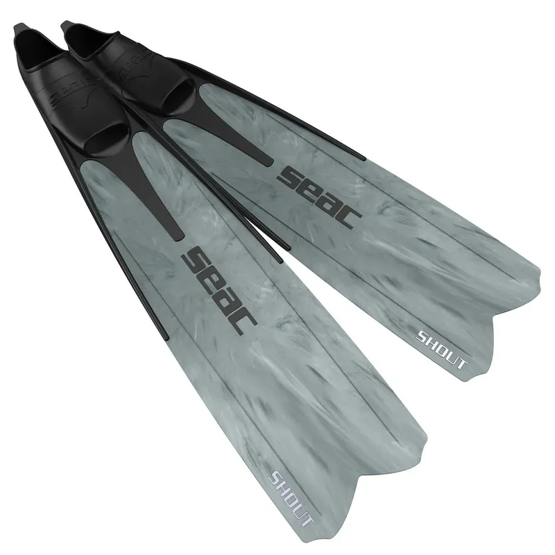 Freediving and Spearfishing Fins Shout S700 Camo-Grey 41-42 Seac 71-44CG-41-42 Neu
