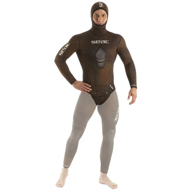 Solange Der Vorrat Reicht Wetsuit Jacket Alga Man 3mm Brown L Seac 1-160-L