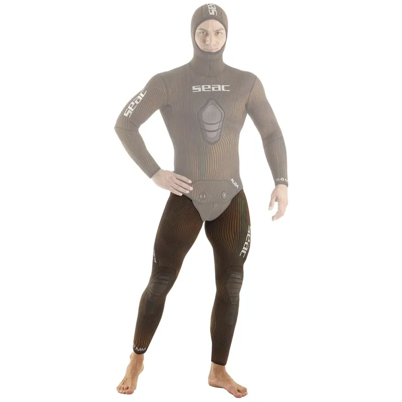 Wetsuit Pants Alga Man 3mm Brown S Seac 1-162-S Neu
