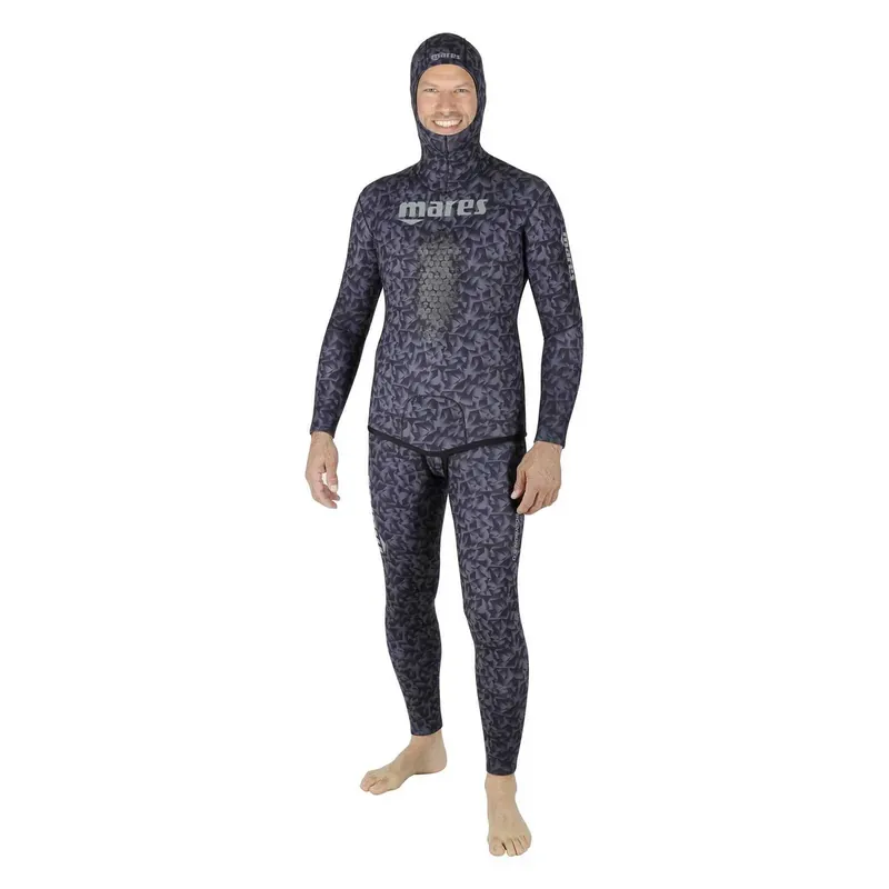 Heißes Angebot Freediving Wetsuit Jacket Polygon Black 50 5mm Indigo-Camo Size 5 Mares 422320S5