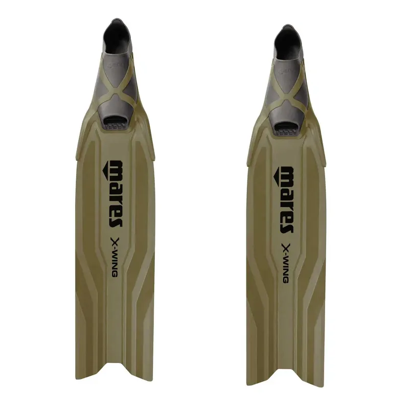 Freediving Fins X-Wing Short Olive-Olive EU 36-37-UK 3-4-USA 4-5 Mares 420421036OLOL Super-Preis