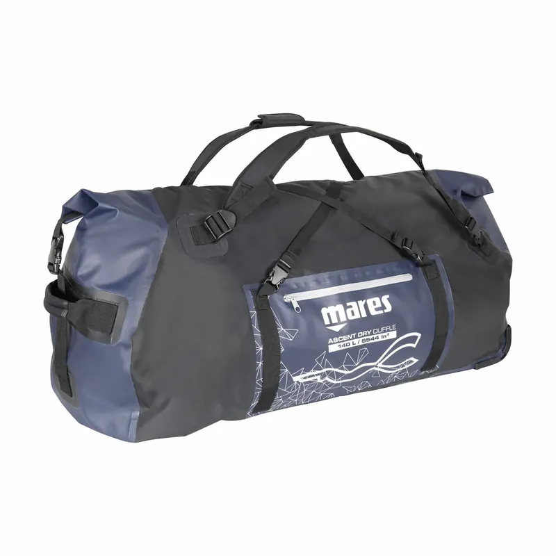 Preiswert Freediving Bag Ascent Dry Duffle With Wheels Black-Blue 140l Mares 425566