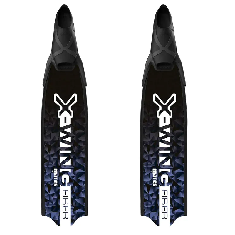 Freediving Fins X-Wing Fiber Medium Indigo EU 36-37-UK 3-4-USA 4-5 Mares 420424MED036 Echt