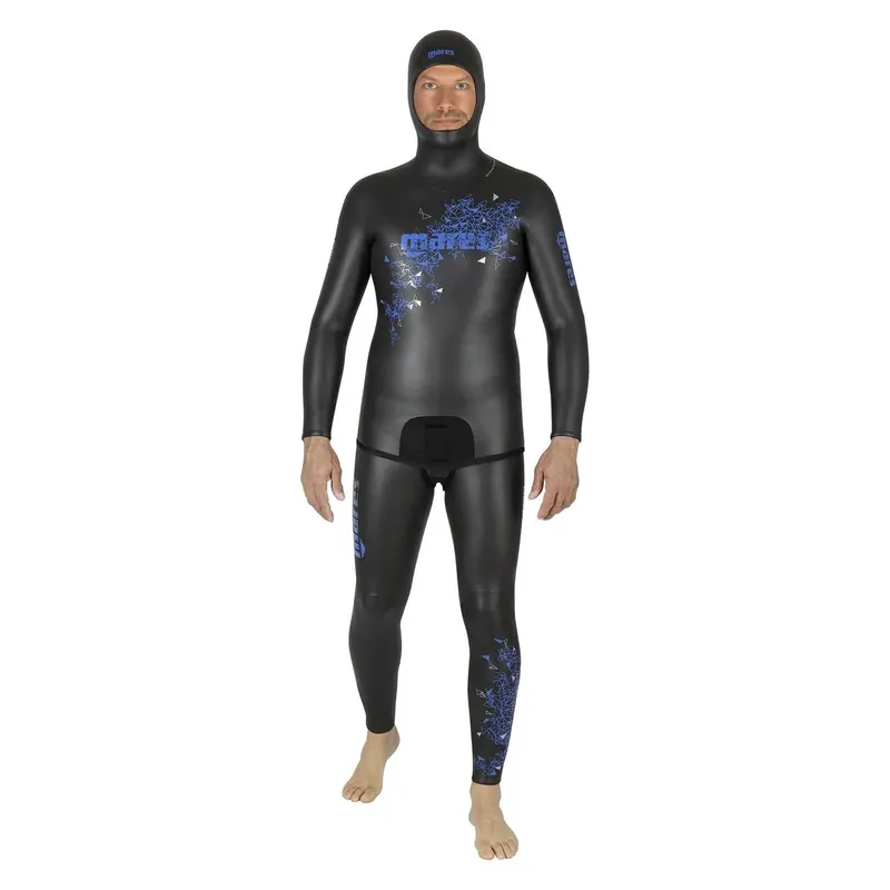 Ausverkauf Freediving Wetsuit Pants Prism Skin Man 5mm Black-Blue Size 4 Mares 422323S4