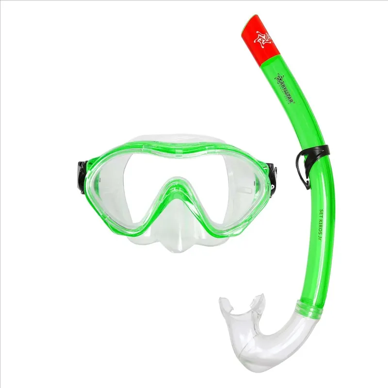Highlight Snorkeling Kit Kiros Kids Clear-Green Abysstar 50053GR