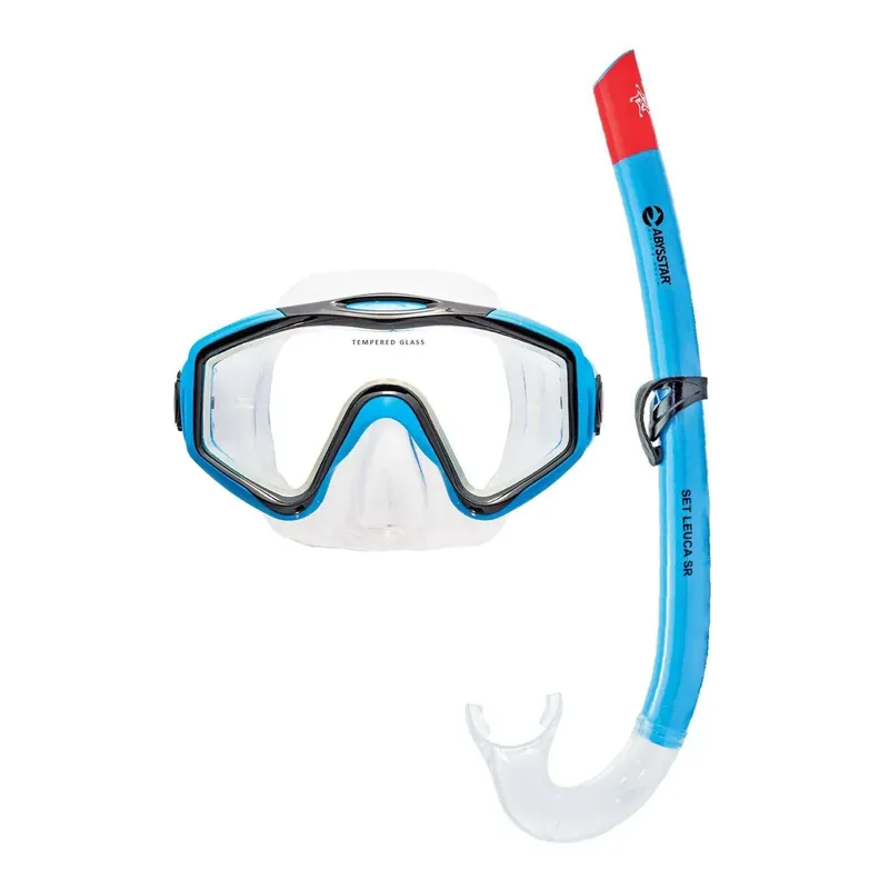 Snorkeling Kit Leuca Clear-Blue Abysstar 57060BL Neu Im Sortiment