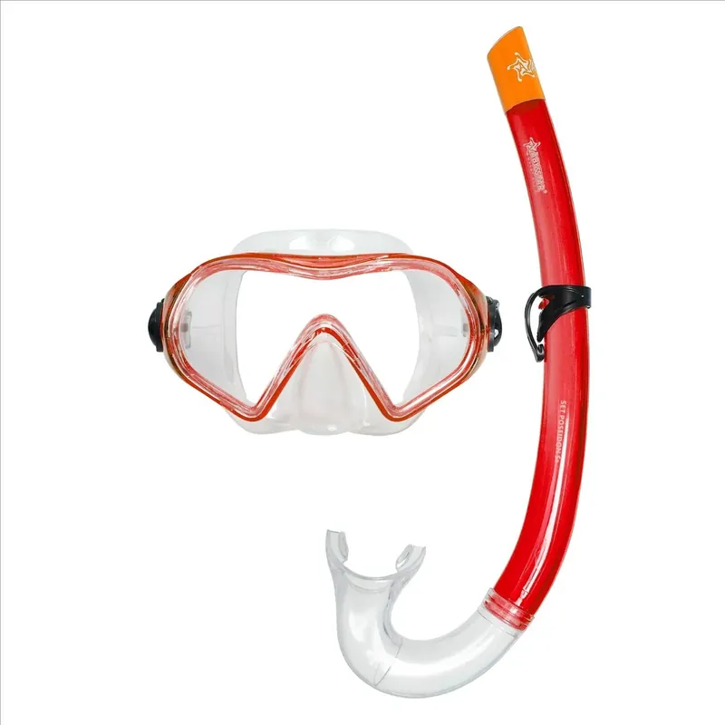 Snorkeling Kit Podeison Clear-Red Abysstar 50052RD Highlight