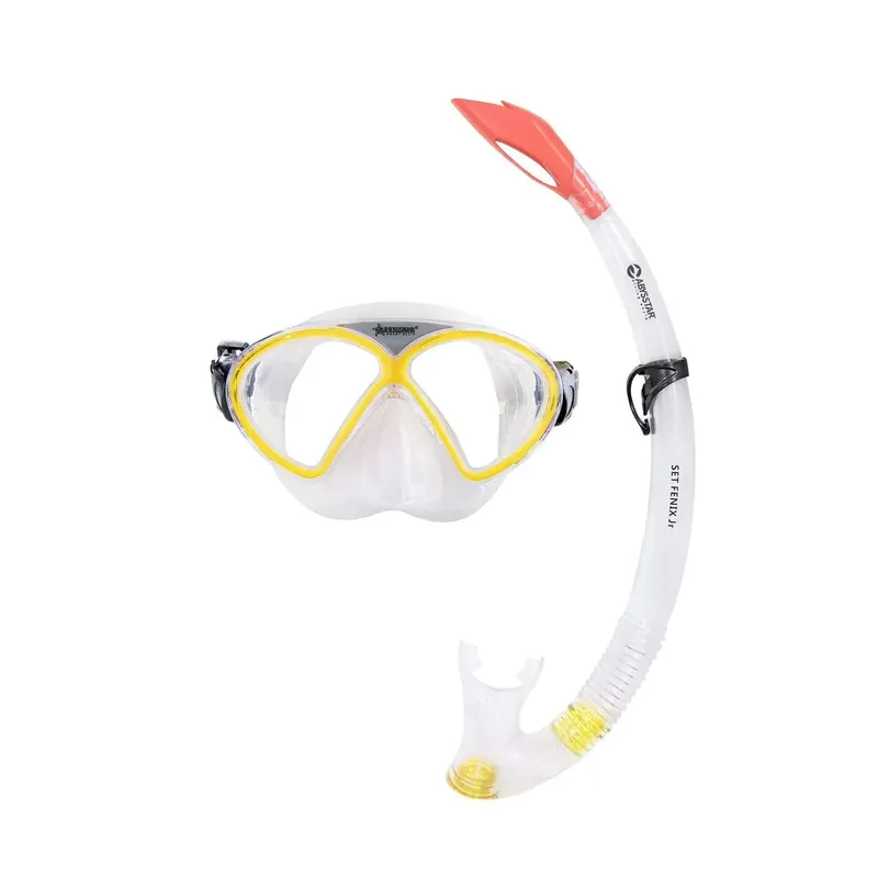 Snorkeling Set Fenix Kids Clear-Yellow Abysstar 50058YL Rabatt
