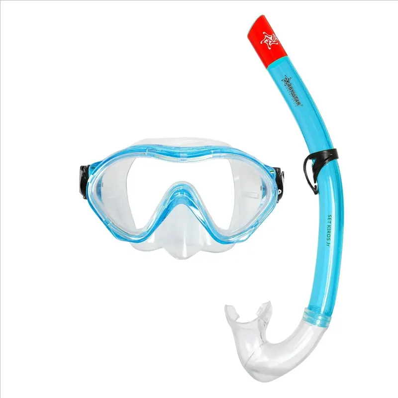 Angebot Snorkeling Kit Kiros Kids Clear-Blue Abysstar 50053AQ