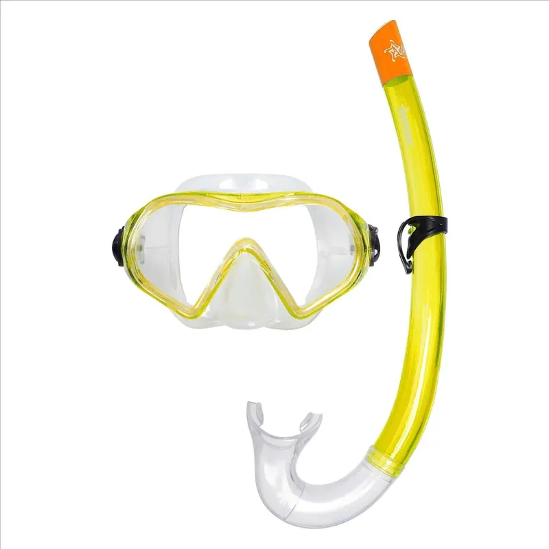 Snorkeling Kit Podeison Clear-Yellow Abysstar 50052YLL Neuheit