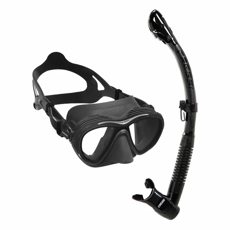 Snorkeling Kit Quantum and Itaca Ultra Dry Dark-Black Cressi DM405050 Angebot
