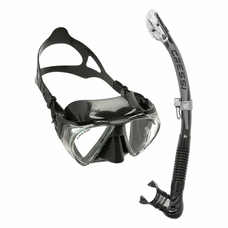 Snorkeling Kit Penta and Alpha Ultra Dry Dark-Black Cressi DS323550 Ausverkauf