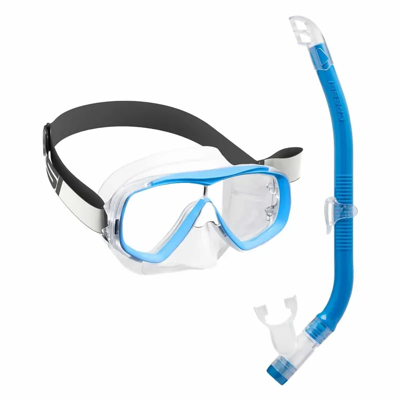 Neu Im Sortiment Snorkeling Kit Estrella Tx Vip Kids Blue Cressi DM350020