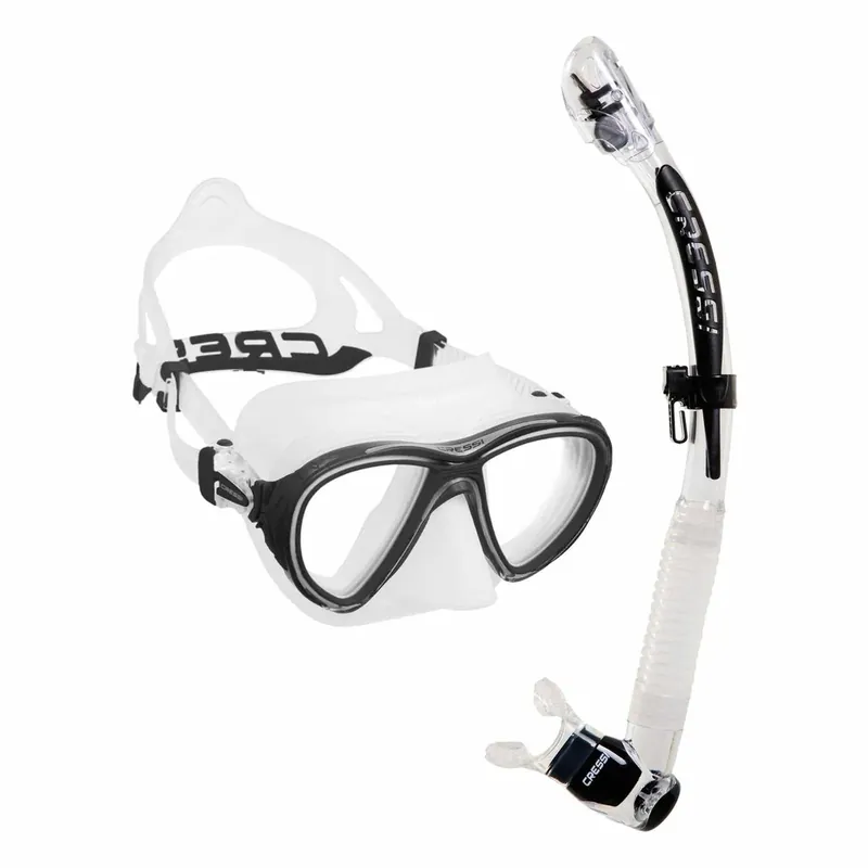 Snorkeling Kit Quantum and Itaca Ultra Dry Transparent-Black Cressi DM400050 Neuheit