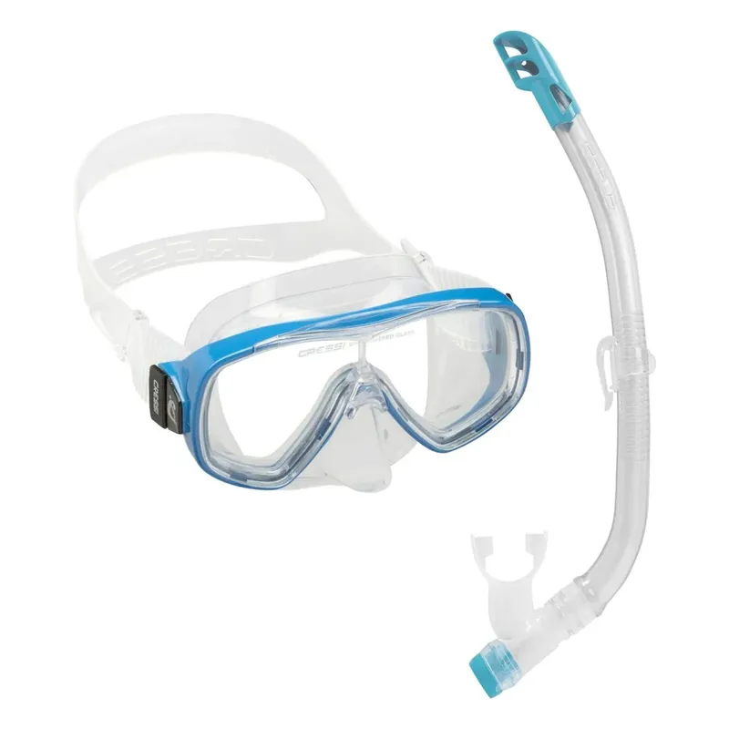 Echt Snorkeling Kit Ondina Vip Kids Blue Cressi DM1010132