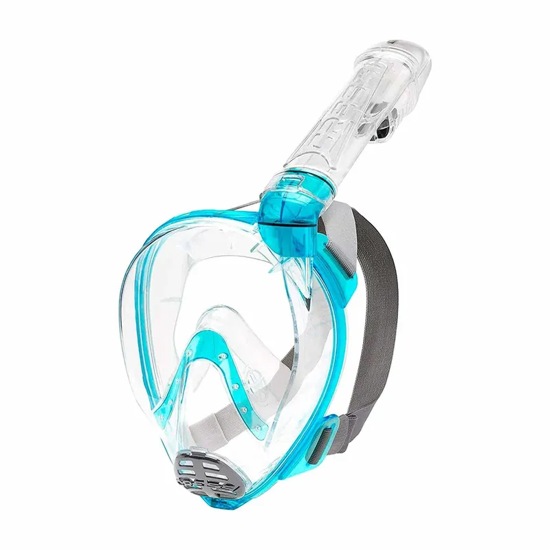 Snorkeling Full Face Mask Baron Kids Transparent-Aquamarine XS-S Cressi XDT0360026 Abverkauf