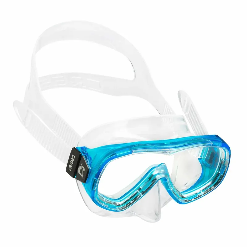 Snorkeling Silicone Mask Piumetta Transparent-Aquamarine Cressi DN200563 Sale