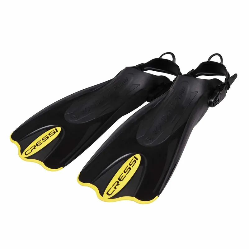 Billig Snorkeling and Swimming Fins Palau Saf Black-Yellow EU 35-38 Cressi CA135135