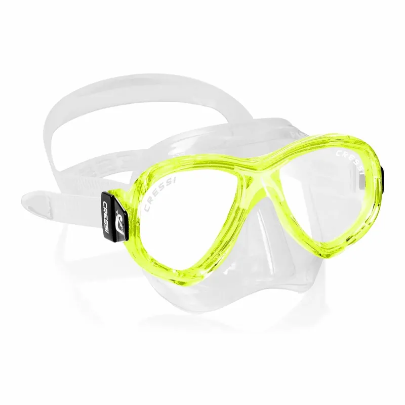 Neue Kollektion Snorkeling Silicone Mask Perla Kids Transparent-Lime Cressi DN208467
