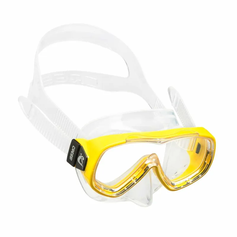 Snorkeling Silicone Mask Piumetta Transparent-Yellow Cressi DN200510 Sichere Zahlung