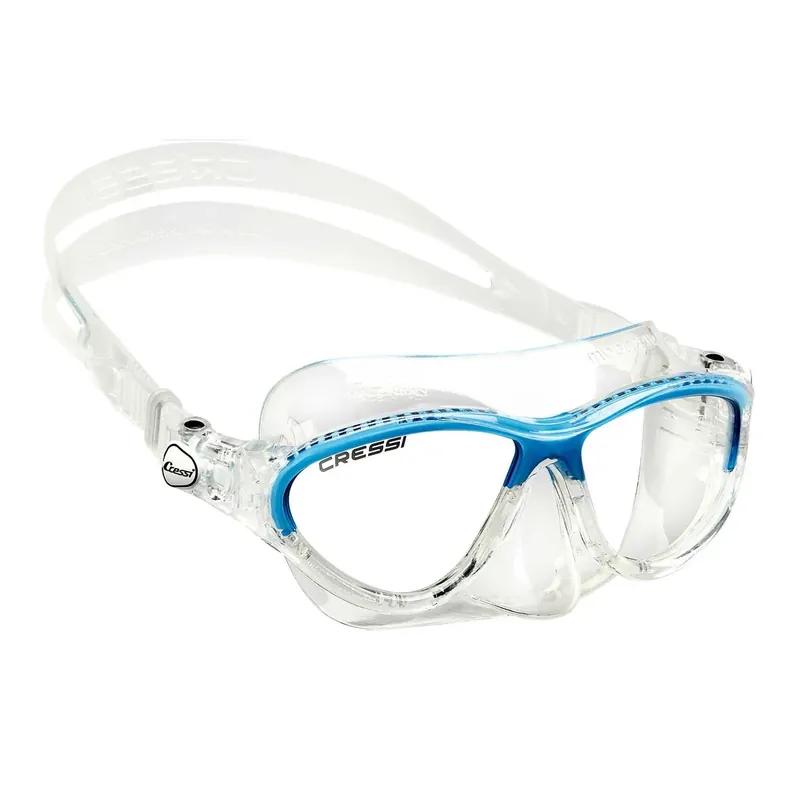 Snorkeling Silicone Mask Moon Kid Transparent-Blue Cressi DN200620 Wochenendangebot