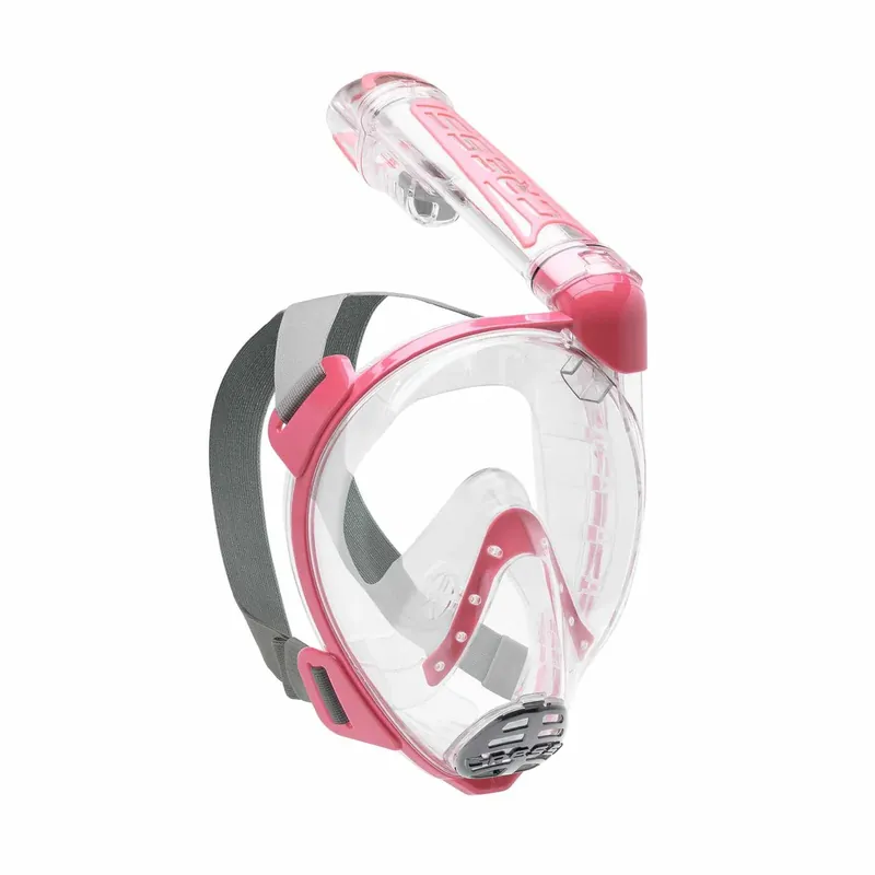 Snorkeling Full Face Mask Duke Transparent-Pink M-L Cressi XDT010040 Preis Gesenkt