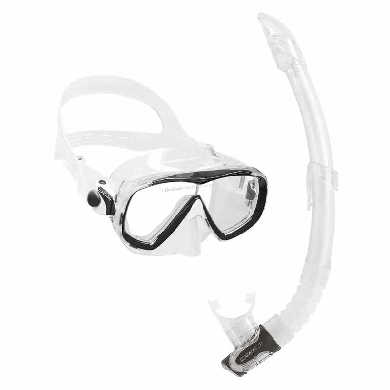 Snorkeling Kit Estrella Vip Transparent-Black Cressi DM340050 Neu