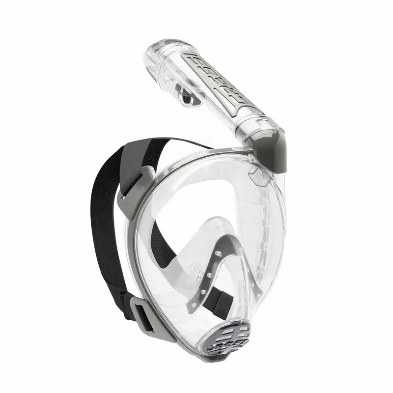 Snorkeling Full Face Mask Duke Transparent-Silver S-M Cressi XDT000000 Schnäppchen