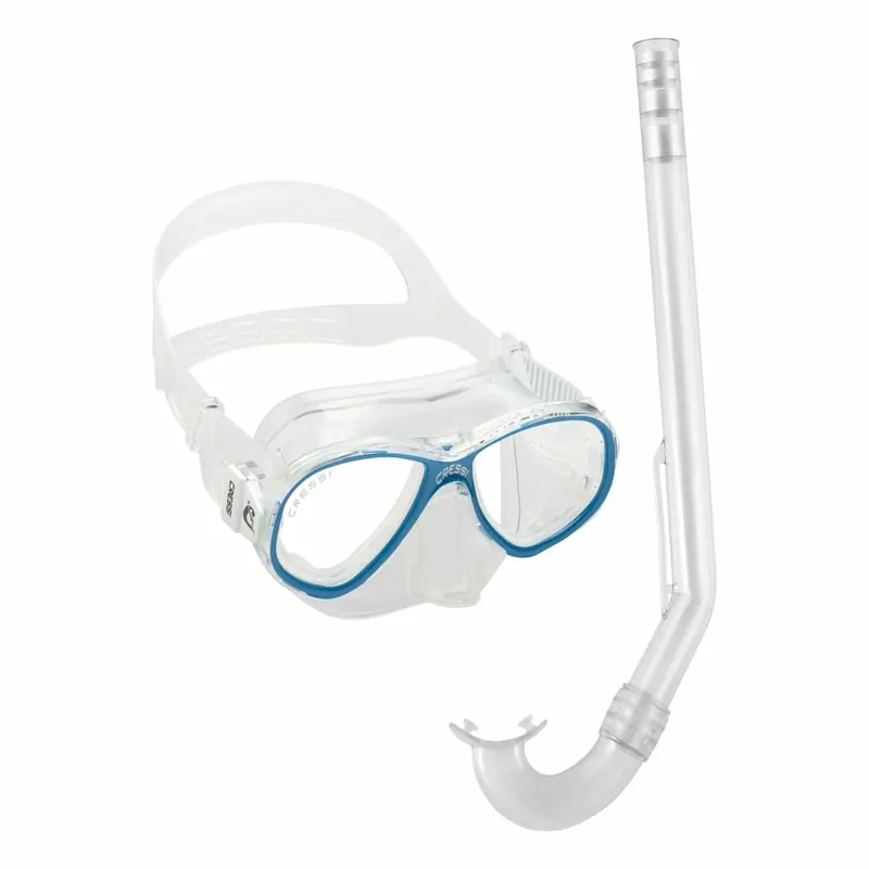 Snorkeling Kit Perla Kids Transparent-Blue Cressi DM101220 Abverkauf