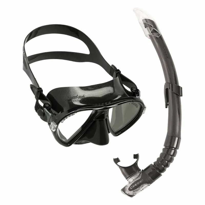 Snorkeling Kit Ocean Vip Dark-Black Cressi WDM1000125 Bestseller