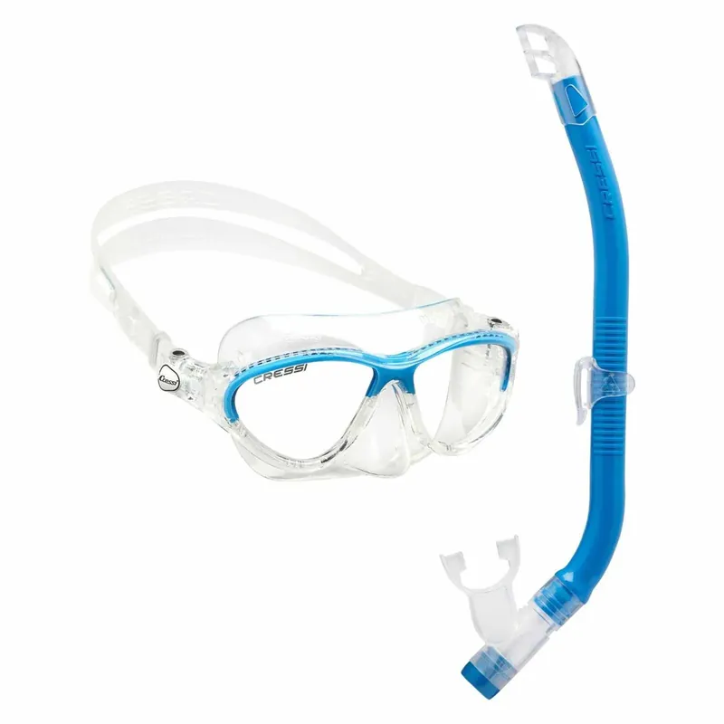 Snorkeling Kit Moon and Top Colorama Kids Transparent-Blue Cressi DM200620 Angebot