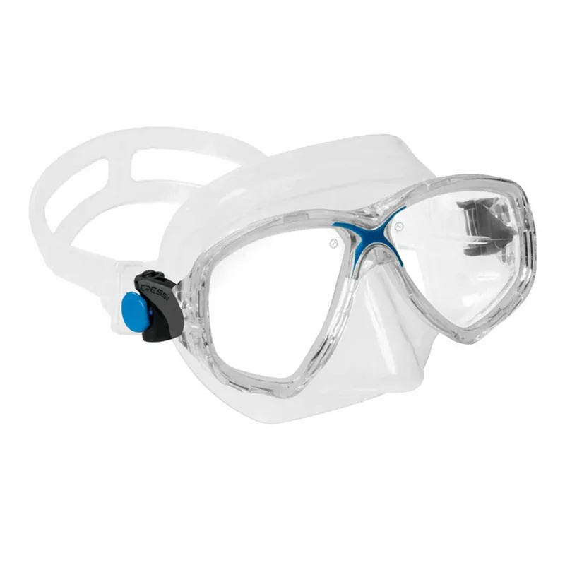 Versand Am Gleichen Tag Snorkeling Silicone Mask Marea Transparent-Blue Cressi DN281020