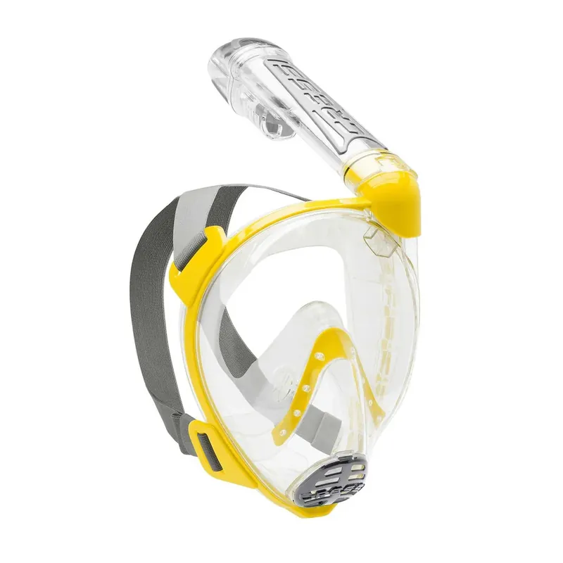 Abverkauf Snorkeling Full Face Mask Duke Transparent-Yellow M-L Cressi XDT010010