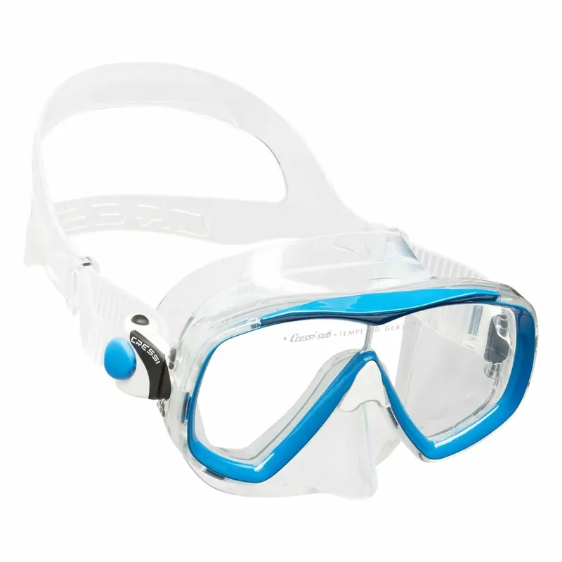Sonderaktion Snorkeling Silicone Mask Estrella Transparent-Blue Cressi DN340020