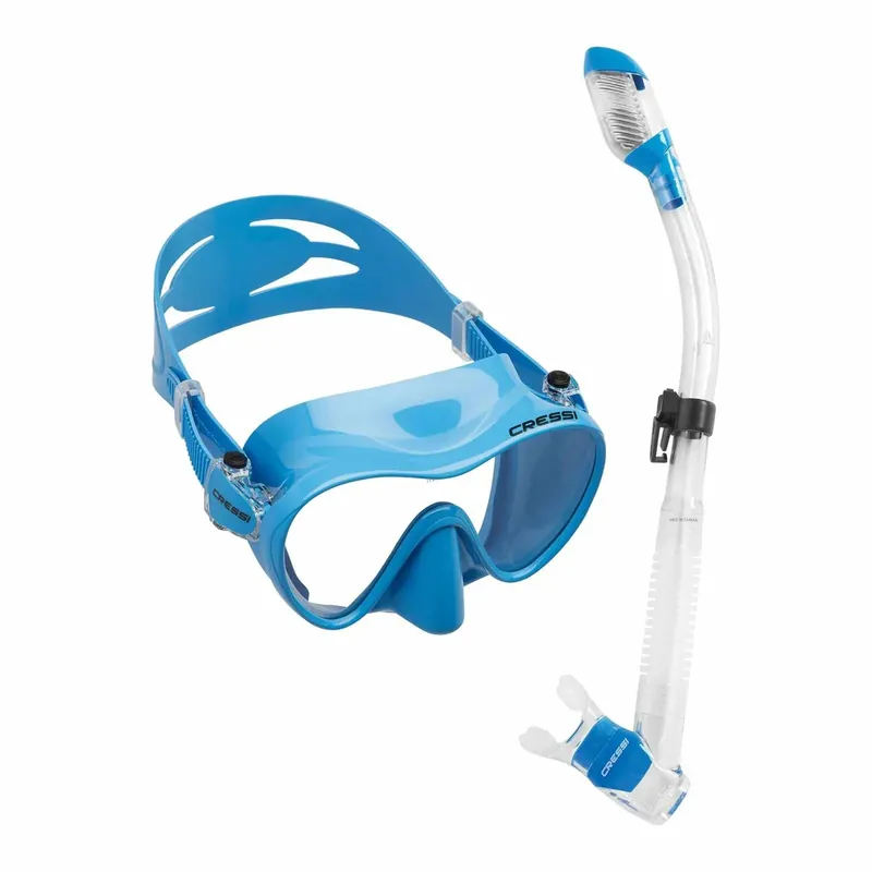 Saisonangebot Snorkeling Kit F1 and Dry Blue Cressi YDS280021