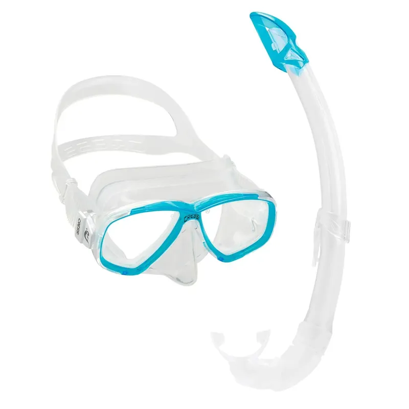 Jetzt Kaufen Snorkeling Kit Perla Transparent-Aquamarine Cressi DM101163