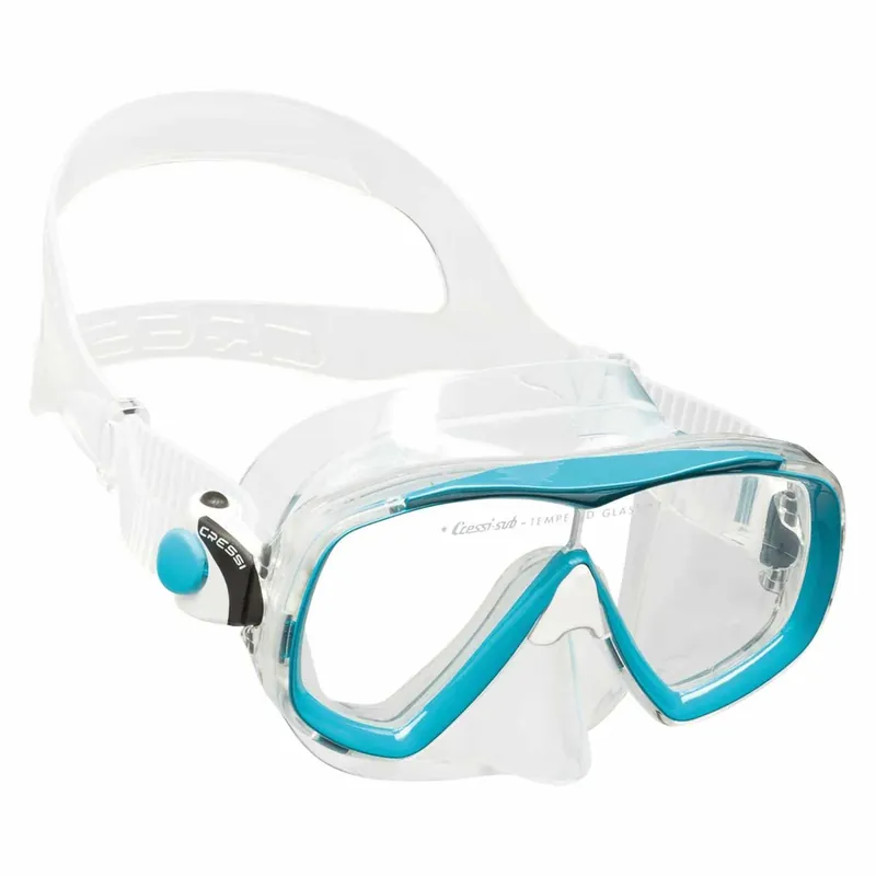 Abverkauf Snorkeling Silicone Mask Estrella Transparent-Aquamarine Cressi DN340063