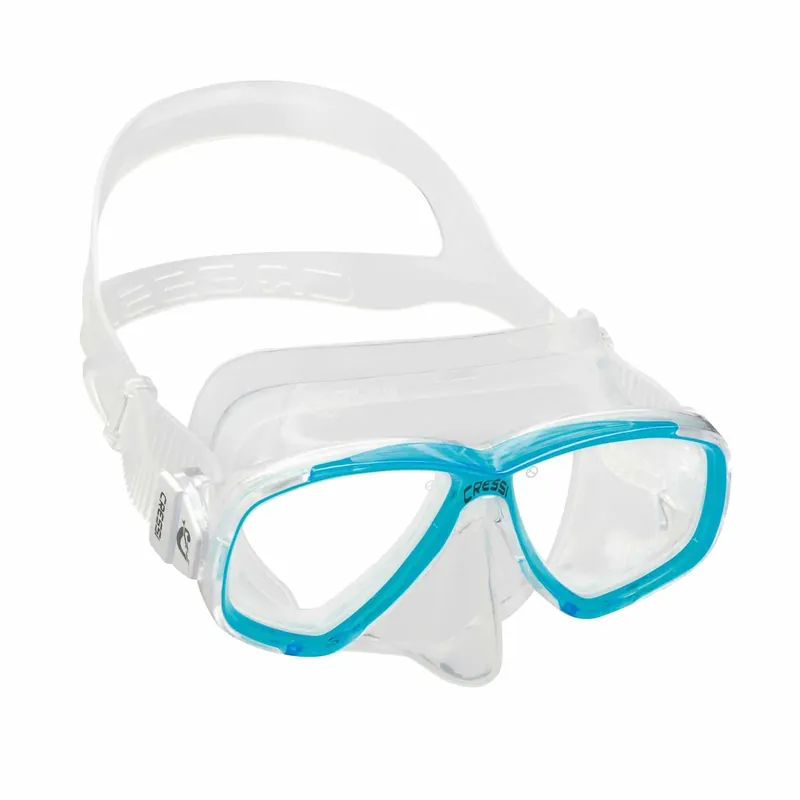 Bestseller Snorkeling Silicone Mask Perla Transparent-Aquamarine Cressi DN207963