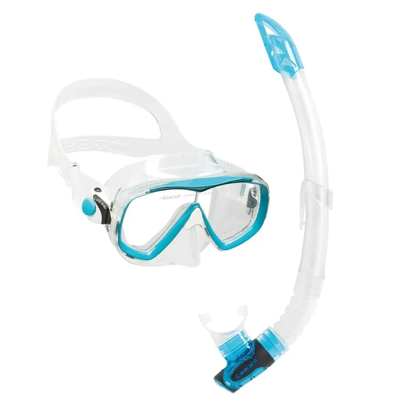 Sonderangebot Snorkeling Kit Estrella Vip Transparent-Aquamarine Cressi DM340063