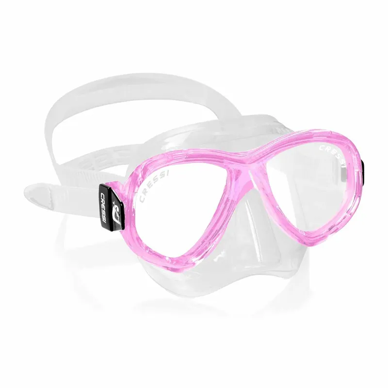 Finale Aktion Snorkeling Silicone Mask Perla Kids Transparent-Pink Cressi DN208440