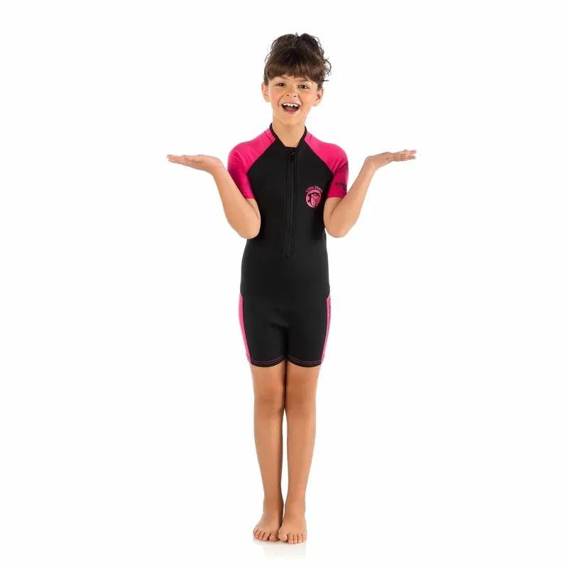 Short Wetsuit Little Shark Kids 2mm Pink M-7-8 Years Cressi DG003105 Must-Have