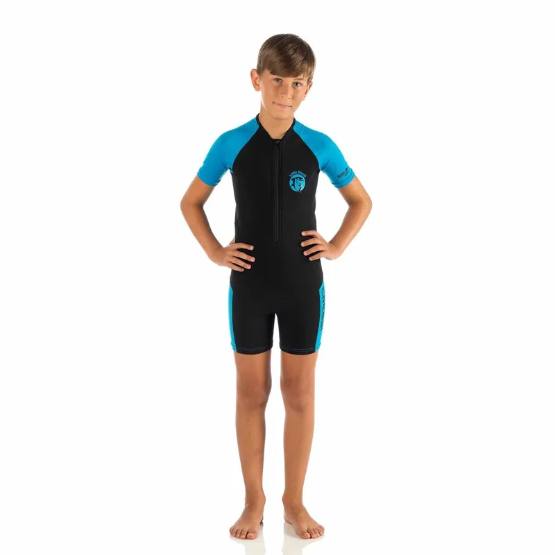 Geprüft Short Wetsuit Little Shark Kids 2mm Blue S-5-6 Years Cressi DG003504